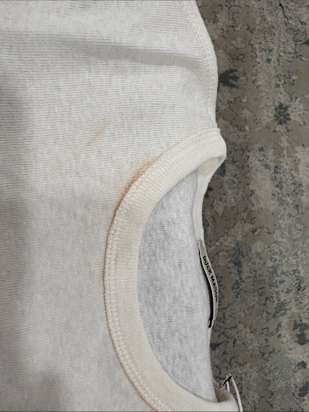 Buck Mason Women's Short Sleeve Tee Natural Heirloom Rib Size Small NWT $68 - Picture 6 of 8